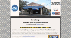 Desktop Screenshot of daviegarage.com